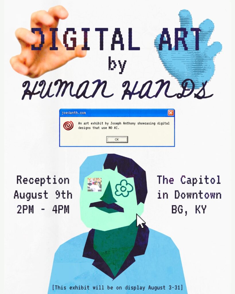 Digital Art by Human Hands Reception Graphic