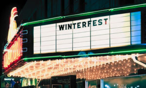 The Capitol marquee advertising "Winterfest" 